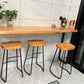 Modern Style Bar-stool with Footrest Sled Iron Legs Barstool for Restaurant Bar Clearhalo 'Bar Furniture' 'Bar Stools' 'bar_stools' 'furn' 'furn_bar_stools' 'furniture_bar_stools' 'Kitchen & Dining Furniture' 'kitchen&dining_furn' 'kitchen' 'kitchen_furn' Furniture' 4430538