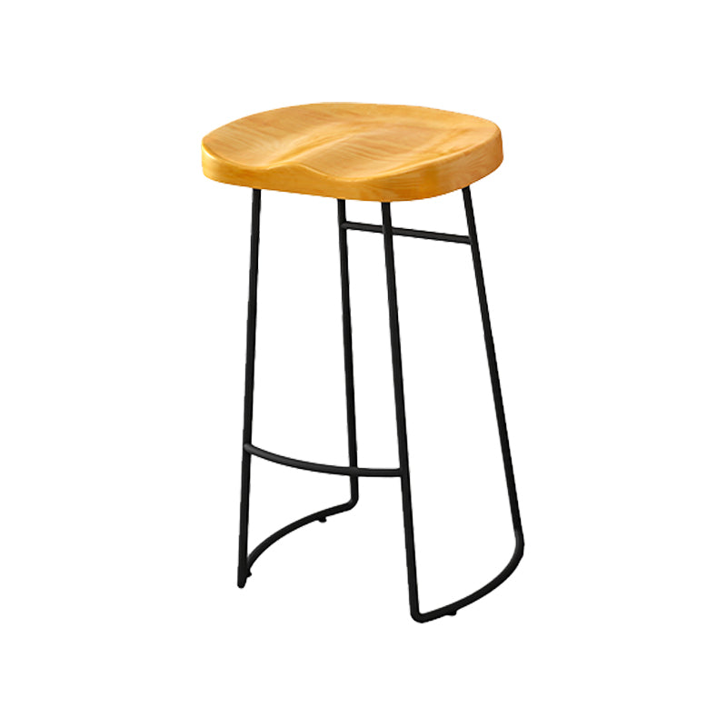 Modern Style Bar-stool with Footrest Sled Iron Legs Barstool for Restaurant Bar 1 Piece Bar Stool(30"H) Clearhalo 'Bar Furniture' 'Bar Stools' 'bar_stools' 'furn' 'furn_bar_stools' 'furniture_bar_stools' 'Kitchen & Dining Furniture' 'kitchen&dining_furn' 'kitchen' 'kitchen_furn' Furniture' 4430545