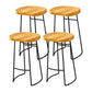 Modern Style Bar-stool with Footrest Sled Iron Legs Barstool for Restaurant Bar 4 Piece Set Bar Stool(30"H) Clearhalo 'Bar Furniture' 'Bar Stools' 'bar_stools' 'furn' 'furn_bar_stools' 'furniture_bar_stools' 'Kitchen & Dining Furniture' 'kitchen&dining_furn' 'kitchen' 'kitchen_furn' Furniture' 4430549