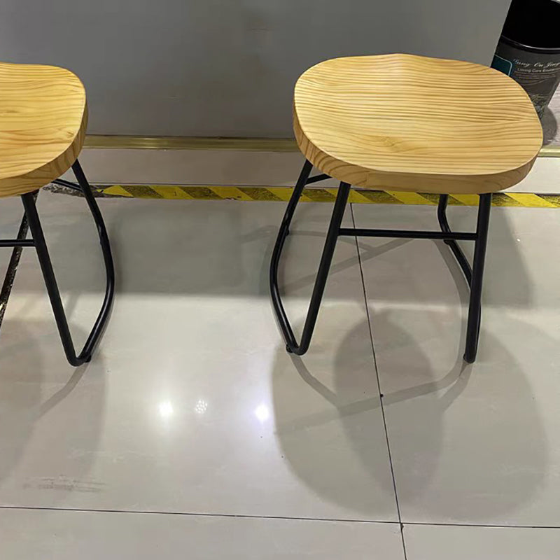Modern Style Bar-stool with Footrest Sled Iron Legs Barstool for Restaurant Bar Clearhalo 'Bar Furniture' 'Bar Stools' 'bar_stools' 'furn' 'furn_bar_stools' 'furniture_bar_stools' 'Kitchen & Dining Furniture' 'kitchen&dining_furn' 'kitchen' 'kitchen_furn' Furniture' 4430550