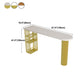 Industrial Wood Indoor Pub Bar Table Iron Double Pedestal Bar Dining Table with 3-Shelf Clearhalo 'Bar Furniture' 'Bar Tables' 'bar_tables' 'furn' 'furn_bar_tables' 'Furniture' 'furniture_bar_tables' 'Kitchen & Dining Furniture' 4430613