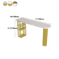 Industrial Wood Indoor Pub Bar Table Iron Double Pedestal Bar Dining Table with 3-Shelf Clearhalo 'Bar Furniture' 'Bar Tables' 'bar_tables' 'furn' 'furn_bar_tables' 'Furniture' 'furniture_bar_tables' 'Kitchen & Dining Furniture' 4430616