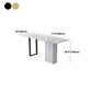 White Stone Rectangle Bar Wine Table Double Pedestal Living Room Bar Dining Table Clearhalo 'Bar Furniture' 'Bar Tables' 'bar_tables' 'furn' 'furn_bar_tables' 'Furniture' 'furniture_bar_tables' 'Kitchen & Dining Furniture' 4430629
