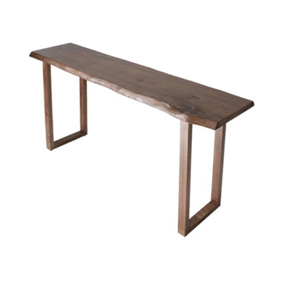 Brown Industrial Style Bar Table Solid Wood Casual Bar Table for Indoor Without Chairs Clearhalo 'Bar Furniture' 'Bar Tables' 'bar_tables' 'furn' 'furn_bar_tables' 'Furniture' 'furniture_bar_tables' 'Kitchen & Dining Furniture' 4430818