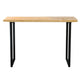 Light Brown Modern Style Bar Table Solid Wood Bar Table with Metal Base Clearhalo 'Bar Furniture' 'Bar Tables' 'bar_tables' 'furn' 'furn_bar_tables' 'Furniture' 'furniture_bar_tables' 'Kitchen & Dining Furniture' 4430832