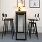 Light Brown Modern Style Bar Table Solid Wood Bar Table with Metal Base Clearhalo 'Bar Furniture' 'Bar Tables' 'bar_tables' 'furn' 'furn_bar_tables' 'Furniture' 'furniture_bar_tables' 'Kitchen & Dining Furniture' 4430838