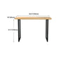 Light Brown Modern Style Bar Table Solid Wood Bar Table with Metal Base Clearhalo 'Bar Furniture' 'Bar Tables' 'bar_tables' 'furn' 'furn_bar_tables' 'Furniture' 'furniture_bar_tables' 'Kitchen & Dining Furniture' 4430842