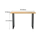 Light Brown Modern Style Bar Table Solid Wood Bar Table with Metal Base Clearhalo 'Bar Furniture' 'Bar Tables' 'bar_tables' 'furn' 'furn_bar_tables' 'Furniture' 'furniture_bar_tables' 'Kitchen & Dining Furniture' 4430844