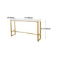 White Glam Style Bar Table in Iron Top and Faux Marble Bar Table for Living Room Clearhalo 'Bar Furniture' 'Bar Tables' 'bar_tables' 'furn' 'furn_bar_tables' 'Furniture' 'furniture_bar_tables' 'Kitchen & Dining Furniture' 4430889