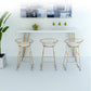 Gold Glam Style Bar Table in Iron Top and Faux Marble Milk Tea Shop Bar Table, Only Table Clearhalo 'Bar Furniture' 'Bar Tables' 'bar_tables' 'furn' 'furn_bar_tables' 'Furniture' 'furniture_bar_tables' 'Kitchen & Dining Furniture' 4430934