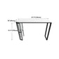 White Glam Style Bar Table in Faux Marble and Iron Top Bar Table Living Room Bar Table Clearhalo 'Bar Furniture' 'Bar Tables' 'bar_tables' 'furn' 'furn_bar_tables' 'Furniture' 'furniture_bar_tables' 'Kitchen & Dining Furniture' 4430967