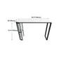 White Glam Style Bar Table in Faux Marble and Iron Top Bar Table Living Room Bar Table Clearhalo 'Bar Furniture' 'Bar Tables' 'bar_tables' 'furn' 'furn_bar_tables' 'Furniture' 'furniture_bar_tables' 'Kitchen & Dining Furniture' 4430968