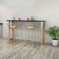 Black Glam Style Bar Table Rectangular Metal Bar Table with Gold Base 70.9"L x 15.7"W x 41.3"H Without Chairs Clearhalo 'Bar Furniture' 'Bar Tables' 'bar_tables' 'furn' 'furn_bar_tables' 'Furniture' 'furniture_bar_tables' 'Kitchen & Dining Furniture' 4430973