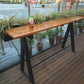Modern Wood Bar Table with Rectangle Table Top Trestle Table with 42-inch Height Clearhalo 'Bar Furniture' 'Bar Tables' 'bar_tables' 'furn' 'furn_bar_tables' 'Furniture' 'furniture_bar_tables' 'Kitchen & Dining Furniture' 4431107