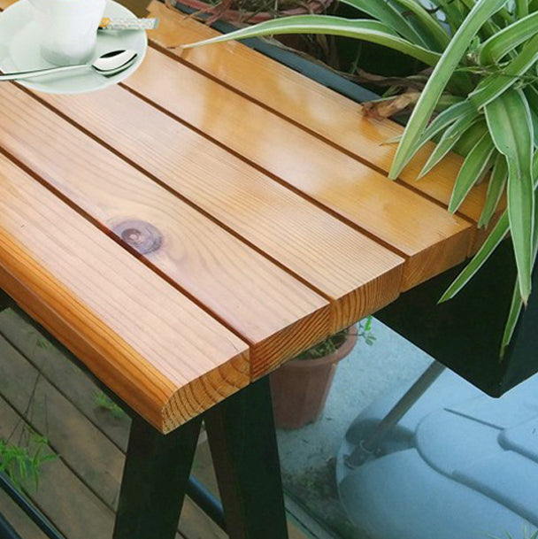 Modern Wood Bar Table with Rectangle Table Top Trestle Table with 42-inch Height Clearhalo 'Bar Furniture' 'Bar Tables' 'bar_tables' 'furn' 'furn_bar_tables' 'Furniture' 'furniture_bar_tables' 'Kitchen & Dining Furniture' 4431109
