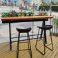 Modern Wood Bar Table with Rectangle Table Top Trestle Table with 42-inch Height Clearhalo 'Bar Furniture' 'Bar Tables' 'bar_tables' 'furn' 'furn_bar_tables' 'Furniture' 'furniture_bar_tables' 'Kitchen & Dining Furniture' 4431111