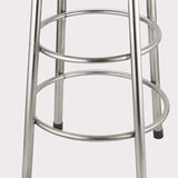 Industrial Style Stainless Steel Bar-stool Round Seat Counter Stool for Kitchen Clearhalo 'Bar Furniture' 'Bar Stools' 'bar_stools' 'furn' 'furn_bar_stools' 'furniture_bar_stools' 'Kitchen & Dining Furniture' 'kitchen&dining_furn' 'kitchen' 'kitchen_furn' Furniture' 4431125
