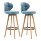 Scandinavian Style Wooden Bar-stool Square Seat Counter Stool for Kitchen Bar Sky Blue 2 Piece Set Clearhalo 'Bar Furniture' 'Bar Stools' 'bar_stools' 'furn' 'furn_bar_stools' 'furniture_bar_stools' 'Kitchen & Dining Furniture' 'kitchen&dining_furn' 'kitchen' 'kitchen_furn' Furniture' 4431157