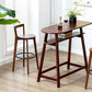 Simple Brown Wood Barstool Nordic Indoor Tall Stool with Upholstered Clearhalo 'Bar Furniture' 'Bar Stools' 'bar_stools' 'furn' 'furn_bar_stools' 'furniture_bar_stools' 'Kitchen & Dining Furniture' 'kitchen&dining_furn' 'kitchen' 'kitchen_furn' Furniture' 4431177
