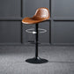 Adjustable Height Iron Leather Counter Stools Black Swivel Scandinavian Bar Stools Clearhalo 'Bar Furniture' 'Bar Stools' 'bar_stools' 'furn' 'furn_bar_stools' 'furniture_bar_stools' 'Kitchen & Dining Furniture' 'kitchen&dining_furn' 'kitchen' 'kitchen_furn' Furniture' 4431247