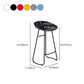 Modern Style Bar Chair PP Bucket Seat Iron Sled Legs Barstool with Footrest for Bar Clearhalo 'Bar Furniture' 'Bar Stools' 'bar_stools' 'furn' 'furn_bar_stools' 'furniture_bar_stools' 'Kitchen & Dining Furniture' 'kitchen&dining_furn' 'kitchen' 'kitchen_furn' Furniture' 4431347