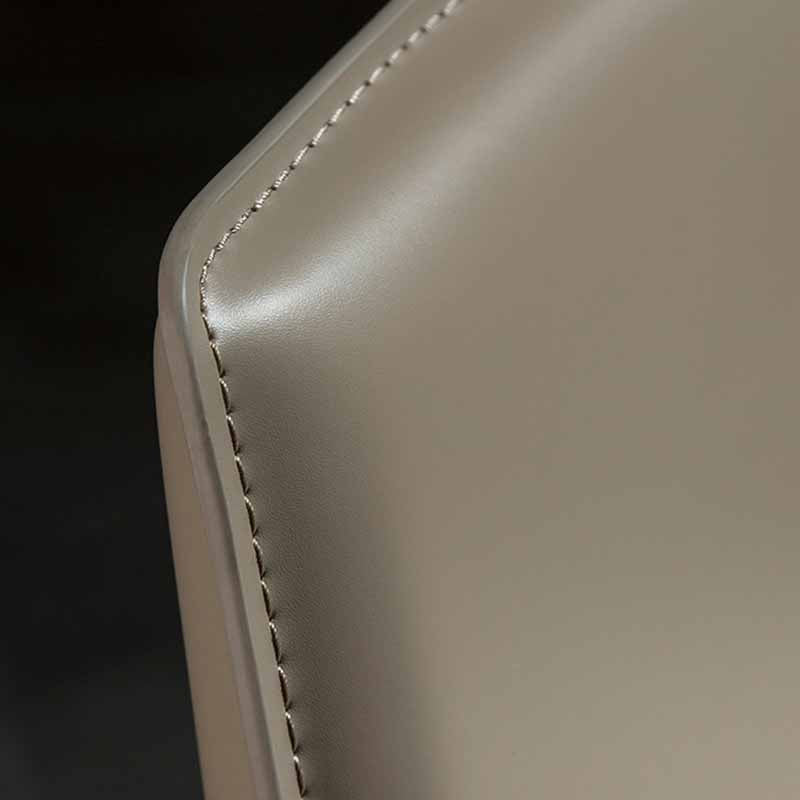 1 Pc Metal Leather Counter Stools Industrial Low Back Bar Stools with Rectangle Seat Clearhalo 'Bar Furniture' 'Bar Stools' 'bar_stools' 'furn' 'furn_bar_stools' 'furniture_bar_stools' 'Kitchen & Dining Furniture' 'kitchen&dining_furn' 'kitchen' 'kitchen_furn' Furniture' 4438086