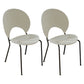 Modern Style Wooden Dining Chairs Open Back Dining Side Chairs with Metal Legs White 2 Piece Set Black Clearhalo ' kitchen&dining_furn' 'Dining Chairs' 'Dining Tables & Seating' 'dining_chair' 'furn' 'furn_dining_chair' 'Furniture' 'furniture_dining_chair' 'Kitchen & Dining Furniture' 'kitchen' 4438100
