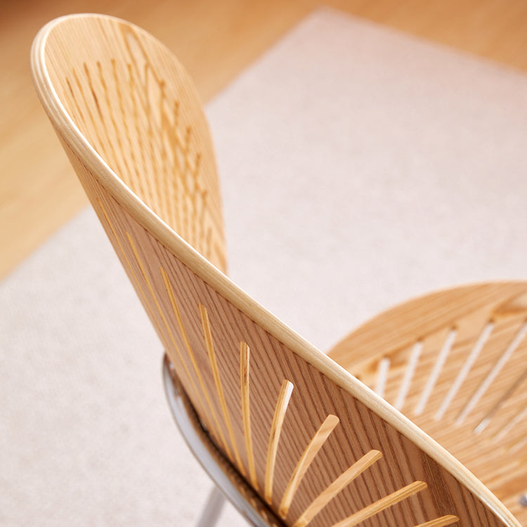 Modern Style Wooden Dining Chairs Open Back Dining Side Chairs with Metal Legs Clearhalo ' kitchen&dining_furn' 'Dining Chairs' 'Dining Tables & Seating' 'dining_chair' 'furn' 'furn_dining_chair' 'Furniture' 'furniture_dining_chair' 'Kitchen & Dining Furniture' 'kitchen' 4438101