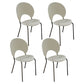Modern Style Wooden Dining Chairs Open Back Dining Side Chairs with Metal Legs White 4 Piece Set Black Clearhalo ' kitchen&dining_furn' 'Dining Chairs' 'Dining Tables & Seating' 'dining_chair' 'furn' 'furn_dining_chair' 'Furniture' 'furniture_dining_chair' 'Kitchen & Dining Furniture' 'kitchen' 4438102