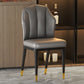 Glam Metal Dining Armless Chairs Upholstered Dining Leather Chairs for Restaurant Clearhalo ' kitchen&dining_furn' 'Dining Chairs' 'Dining Tables & Seating' 'dining_chair' 'furn' 'furn_dining_chair' 'Furniture' 'furniture_dining_chair' 'Kitchen & Dining Furniture' 'kitchen' 4438132