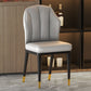 Glam Metal Dining Armless Chairs Upholstered Dining Leather Chairs for Restaurant Light Gray 1 Piece Brass Gold Clearhalo ' kitchen&dining_furn' 'Dining Chairs' 'Dining Tables & Seating' 'dining_chair' 'furn' 'furn_dining_chair' 'Furniture' 'furniture_dining_chair' 'Kitchen & Dining Furniture' 'kitchen' 4438159