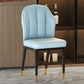 Glam Metal Dining Armless Chairs Upholstered Dining Leather Chairs for Restaurant Light Blue 1 Piece Brass Gold Clearhalo ' kitchen&dining_furn' 'Dining Chairs' 'Dining Tables & Seating' 'dining_chair' 'furn' 'furn_dining_chair' 'Furniture' 'furniture_dining_chair' 'Kitchen & Dining Furniture' 'kitchen' 4438162