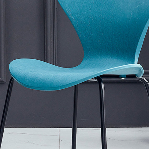 Contemporary Metal Dining Chairs Dining Armless Side Chair for Kitchen Clearhalo ' kitchen&dining_furn' 'Dining Chairs' 'Dining Tables & Seating' 'dining_chair' 'furn' 'furn_dining_chair' 'Furniture' 'furniture_dining_chair' 'Kitchen & Dining Furniture' 'kitchen' 4438191