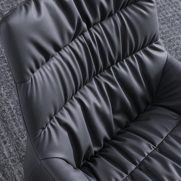 Contemporary Style Metal Dining Chair Leather Dining Armless Side Chair for Kitchen Clearhalo ' kitchen&dining_furn' 'Dining Chairs' 'Dining Tables & Seating' 'dining_chair' 'furn' 'furn_dining_chair' 'Furniture' 'furniture_dining_chair' 'Kitchen & Dining Furniture' 'kitchen' 4438226