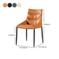 Contemporary Style Metal Dining Chair Leather Dining Armless Side Chair for Kitchen Clearhalo ' kitchen&dining_furn' 'Dining Chairs' 'Dining Tables & Seating' 'dining_chair' 'furn' 'furn_dining_chair' 'Furniture' 'furniture_dining_chair' 'Kitchen & Dining Furniture' 'kitchen' 4438234