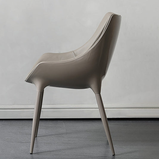 Contemporary Style Dining Side Chair Kitchen Arm Side Chairs with Metal Legs Clearhalo ' kitchen&dining_furn' 'Dining Chairs' 'Dining Tables & Seating' 'dining_chair' 'furn' 'furn_dining_chair' 'Furniture' 'furniture_dining_chair' 'Kitchen & Dining Furniture' 'kitchen' 4438242