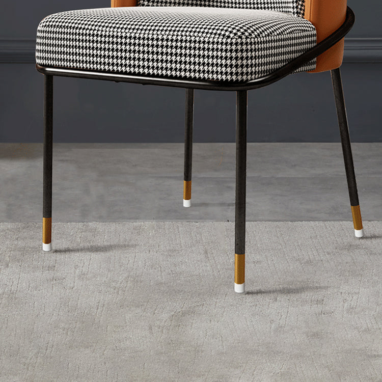 Glam Metal Dining Chair Upholstered Dining Side Armless Chair for Restaurant Use Clearhalo ' kitchen&dining_furn' 'Dining Chairs' 'Dining Tables & Seating' 'dining_chair' 'furn' 'furn_dining_chair' 'Furniture' 'furniture_dining_chair' 'Kitchen & Dining Furniture' 'kitchen' 4438281