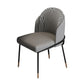 Glam Metal Dining Chair Upholstered Dining Side Armless Chair for Restaurant Use Light Gray 1 Piece Clearhalo ' kitchen&dining_furn' 'Dining Chairs' 'Dining Tables & Seating' 'dining_chair' 'furn' 'furn_dining_chair' 'Furniture' 'furniture_dining_chair' 'Kitchen & Dining Furniture' 'kitchen' 4438282