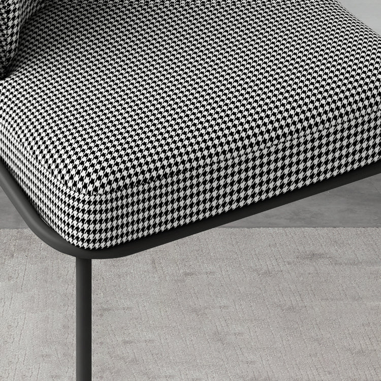 Glam Metal Dining Chair Upholstered Dining Side Armless Chair for Restaurant Use Clearhalo ' kitchen&dining_furn' 'Dining Chairs' 'Dining Tables & Seating' 'dining_chair' 'furn' 'furn_dining_chair' 'Furniture' 'furniture_dining_chair' 'Kitchen & Dining Furniture' 'kitchen' 4438283