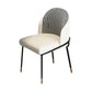 Glam Metal Dining Chair Upholstered Dining Side Armless Chair for Restaurant Use White 1 Piece Clearhalo ' kitchen&dining_furn' 'Dining Chairs' 'Dining Tables & Seating' 'dining_chair' 'furn' 'furn_dining_chair' 'Furniture' 'furniture_dining_chair' 'Kitchen & Dining Furniture' 'kitchen' 4438287