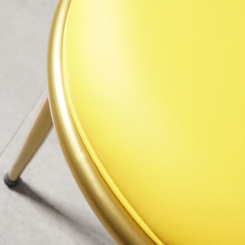 Nordic Style Dining Chairs Kitchen Armless Chair with Metal Legs Clearhalo ' kitchen&dining_furn' 'Dining Chairs' 'Dining Tables & Seating' 'dining_chair' 'furn' 'furn_dining_chair' 'Furniture' 'furniture_dining_chair' 'Kitchen & Dining Furniture' 'kitchen' 4438366