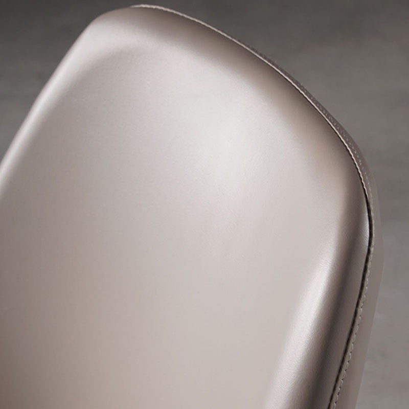 Nordic Style Dining Chairs Kitchen Armless Chair with Metal Legs Clearhalo ' kitchen&dining_furn' 'Dining Chairs' 'Dining Tables & Seating' 'dining_chair' 'furn' 'furn_dining_chair' 'Furniture' 'furniture_dining_chair' 'Kitchen & Dining Furniture' 'kitchen' 4438368