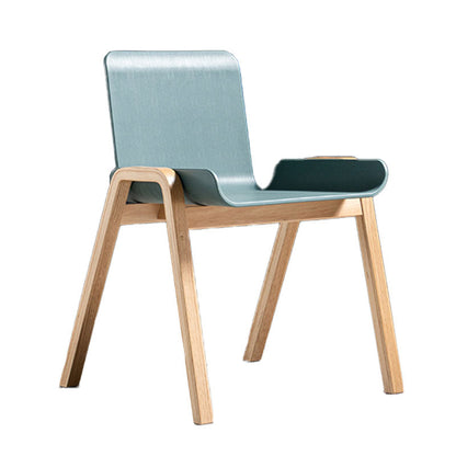 Contemporary Style Dining Chairs Armless Chairs for Kitchen with Wooden Legs Navy 1 Piece Clearhalo ' kitchen&dining_furn' 'Dining Chairs' 'Dining Tables & Seating' 'dining_chair' 'furn' 'furn_dining_chair' 'Furniture' 'furniture_dining_chair' 'Kitchen & Dining Furniture' 'kitchen' 4438437