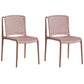 Contemporary Style Plastic Dining Armless Chair Open Back Dining Side Chairs for Home Pink 2 Piece Set Clearhalo ' kitchen&dining_furn' 'Dining Chairs' 'Dining Tables & Seating' 'dining_chair' 'furn' 'furn_dining_chair' 'Furniture' 'furniture_dining_chair' 'Kitchen & Dining Furniture' 'kitchen' 4438446