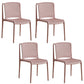 Contemporary Style Plastic Dining Armless Chair Open Back Dining Side Chairs for Home Pink 4 Piece Set Clearhalo ' kitchen&dining_furn' 'Dining Chairs' 'Dining Tables & Seating' 'dining_chair' 'furn' 'furn_dining_chair' 'Furniture' 'furniture_dining_chair' 'Kitchen & Dining Furniture' 'kitchen' 4438448