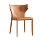 Modern Wingback Side Chair Matte Finish Leather Chair for Dining Room Brown 1 Piece Clearhalo ' kitchen&dining_furn' 'Dining Chairs' 'Dining Tables & Seating' 'dining_chair' 'furn' 'furn_dining_chair' 'Furniture' 'furniture_dining_chair' 'Kitchen & Dining Furniture' 'kitchen' 4438491