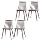 Contemporary Plastic Side Chair Matte Finish Indoor-Outdoor Slat Back Chair Grey Set of 4 Clearhalo ' kitchen&dining_furn' 'Dining Chairs' 'Dining Tables & Seating' 'dining_chair' 'Furniture' 'furniture_dining_chair' 'Kitchen & Dining Furniture' 'kitchen' 4438549