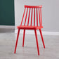Contemporary Plastic Side Chair Matte Finish Indoor-Outdoor Slat Back Chair Red 1 Piece Clearhalo ' kitchen&dining_furn' 'Dining Chairs' 'Dining Tables & Seating' 'dining_chair' 'Furniture' 'furniture_dining_chair' 'Kitchen & Dining Furniture' 'kitchen' 4438556