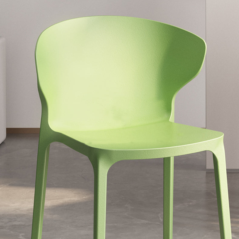 Modern Plastic Indoor-Outdoor Room Side Chair Wingback Chair Clearhalo ' kitchen&dining_furn' 'Dining Chairs' 'Dining Tables & Seating' 'dining_chair' 'furn' 'furn_dining_chair' 'Furniture' 'furniture_dining_chair' 'Kitchen & Dining Furniture' 'kitchen' 4438577