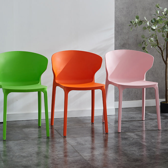 Modern Plastic Indoor-Outdoor Room Side Chair Wingback Chair Clearhalo ' kitchen&dining_furn' 'Dining Chairs' 'Dining Tables & Seating' 'dining_chair' 'furn' 'furn_dining_chair' 'Furniture' 'furniture_dining_chair' 'Kitchen & Dining Furniture' 'kitchen' 4438581